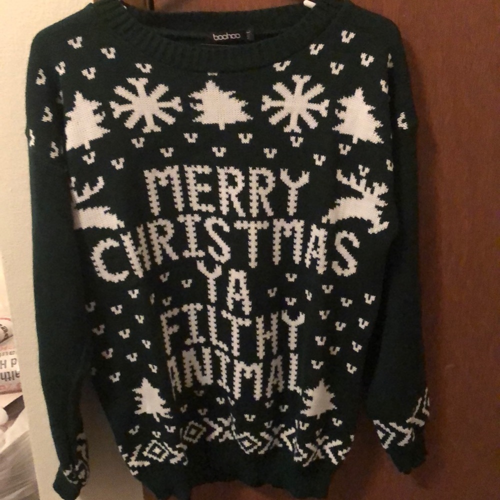 “Merry Christmas ya filthy animal” sweater